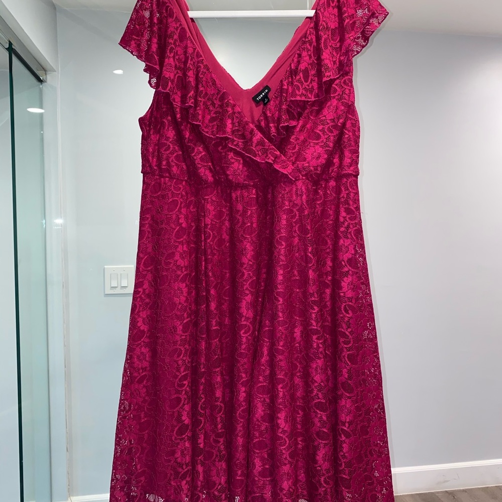 Pink Torrid Lace Dress Plus Size 18/20 New W/Tags!